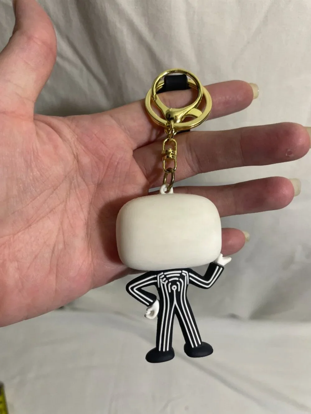 Jack Skellington Nightmare Before Christmas Rubber Figure Keychain Bag Charm